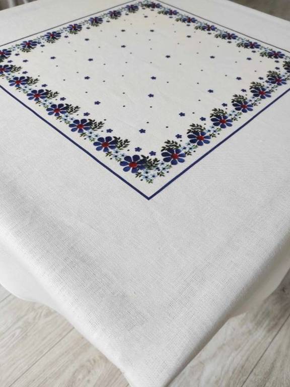 Tablecloth - Anne's flowers - 80 x 80 cm (1)