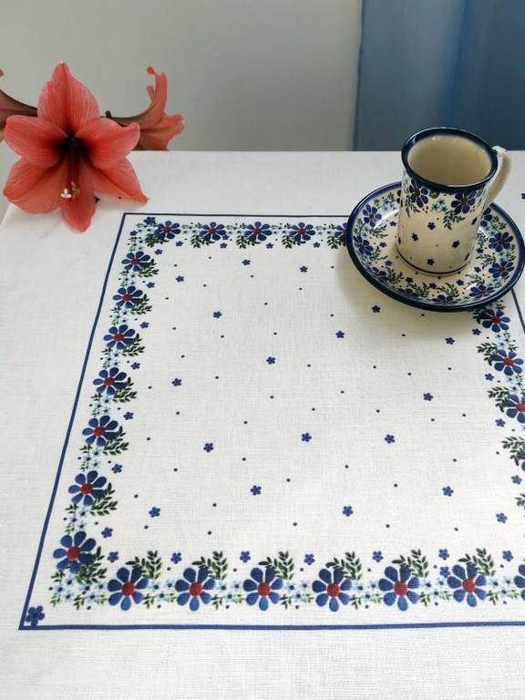 Tablecloth - Anne's flowers - 90 x 90 cm
